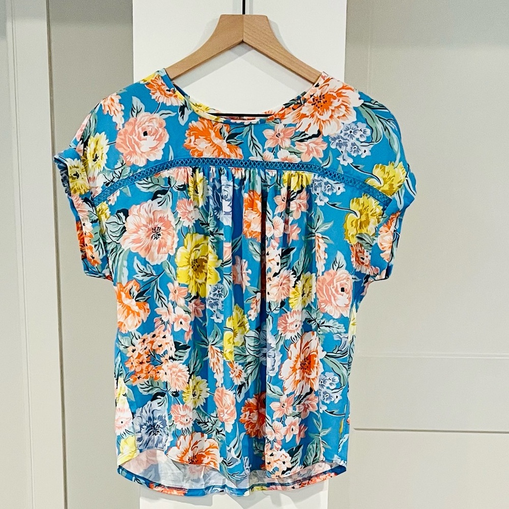 LOFT Flower Print Blouse